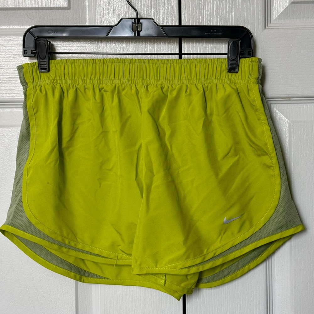 Nike Women's Tempo Neon Green Running Shorts